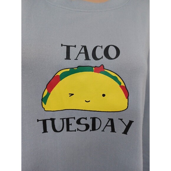 Franky & Johnny Taco Tuesday Gray Shirt Long Sleeve Size M NWT - Picture 3 of 10